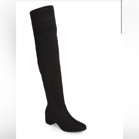 Chinese Laundry Shoes - CHINESE LAUNDRY Festive Over The Knee Boot in Black Size 5.5